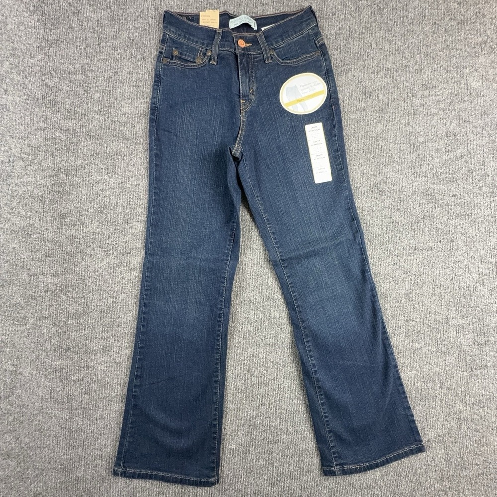 Levi's Perfectly Slimming 512 Bootcut Jeans Womens 4P Medium Blue Stretch
